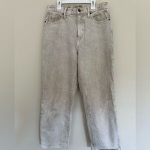 High Waisted Cream Denim